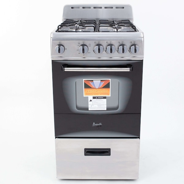 Avanti Avanti 20" Gas Range, Stainless Steel GR2013CSS - main